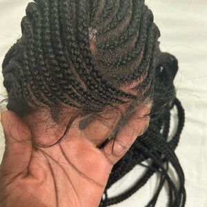 22 inch braided 13x5 wig
